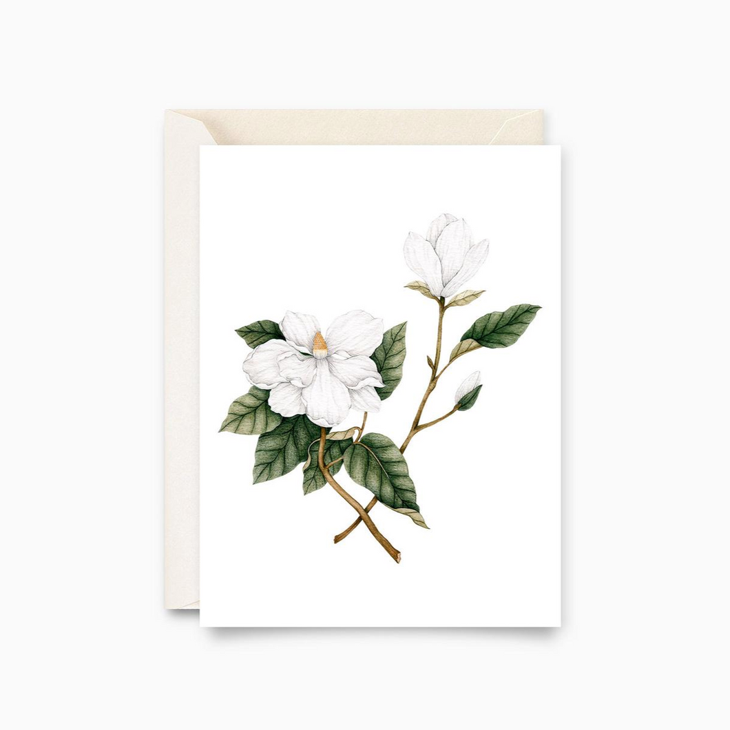 Carte de voeux | Fleur Magnolia