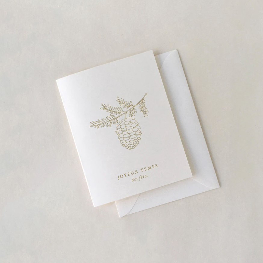 Greeting Card | Golden Pinecone
