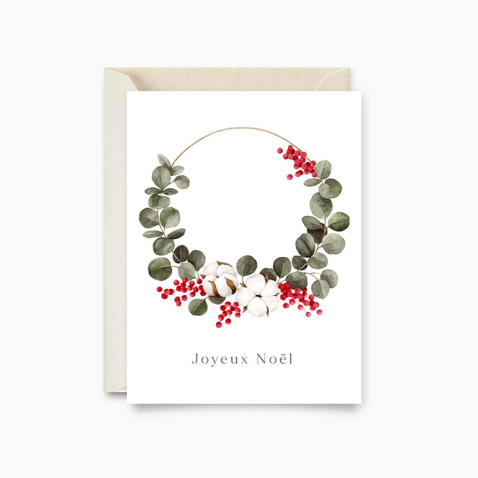 Greeting Card | Crown eucalyptus and cotton flower